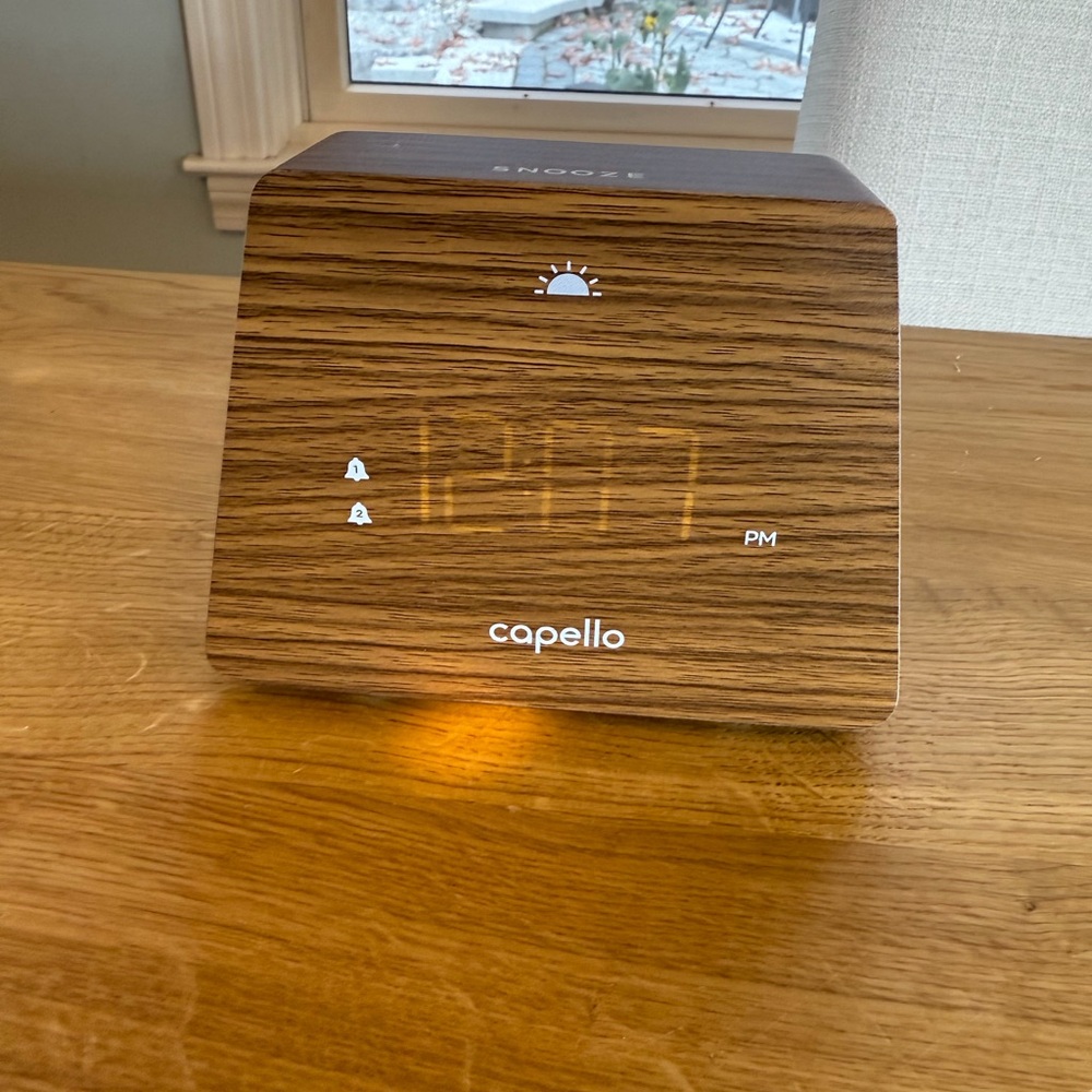 Capello Wood Grain Alarm Clock